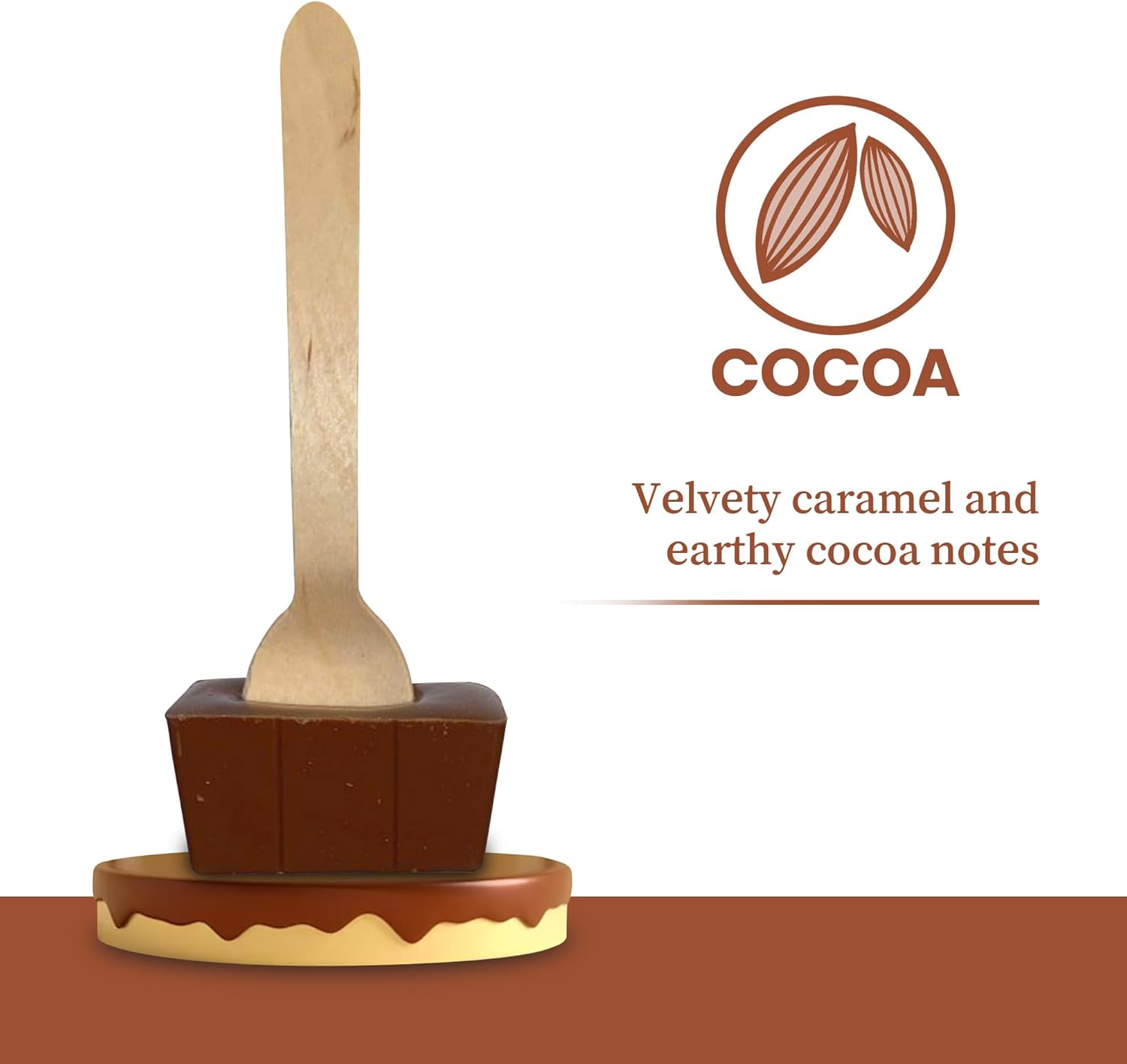 Fire Mountain Hot Chocolate Stirrers From Cocoa | 3 x 40g | 37% Milk Hot Chocolate Spoons